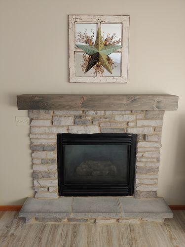 Customer photo review of Rustic Mantels