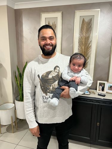 Customer photo review of Full-Body Pet Custom Sweater