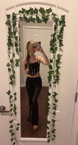 Customer photo review of Jade Corset Top (BLACK)