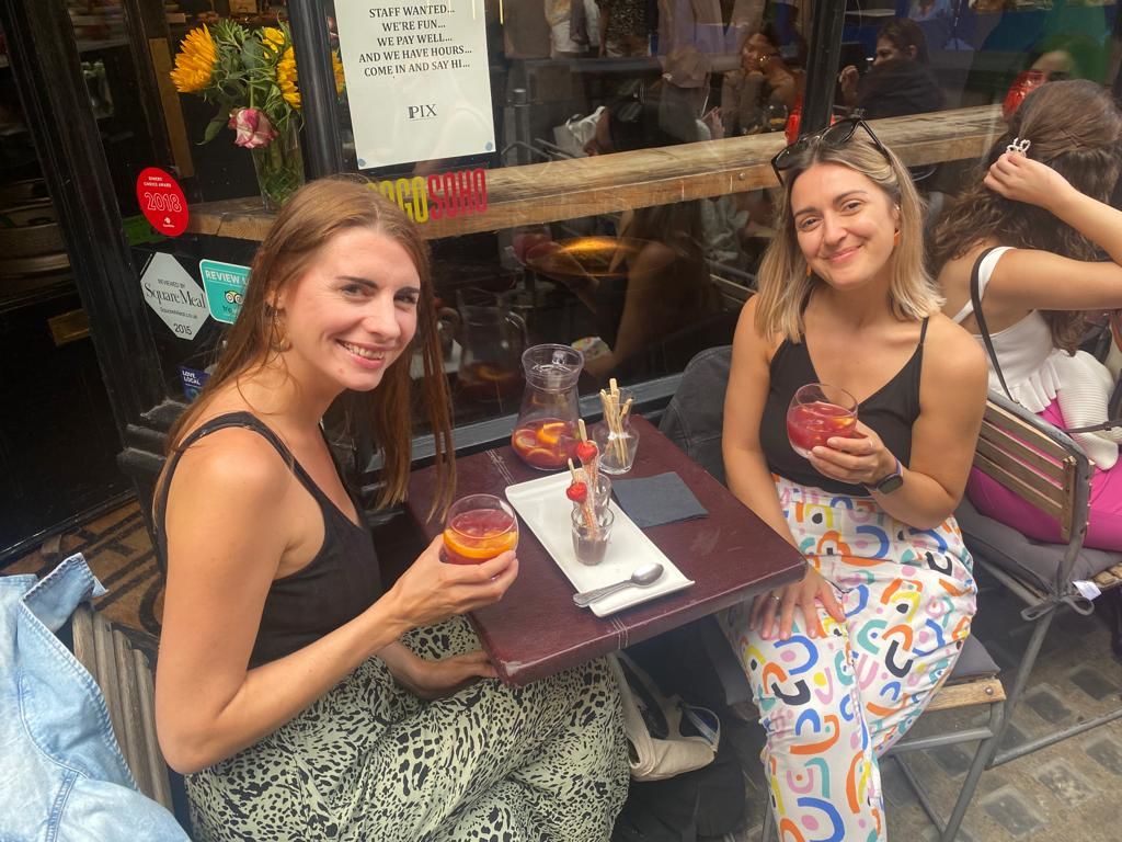 Customer photo review of White Dancing Smiles Holiday Trousers