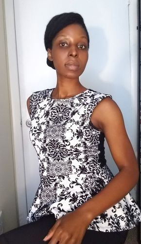 Customer photo review of Temporary Hair Color Gel - Espresso