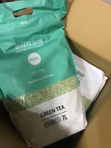 Customer photo review of [4包以上免運] PANI 豆腐砂 原味 薰衣草 綠茶 7L