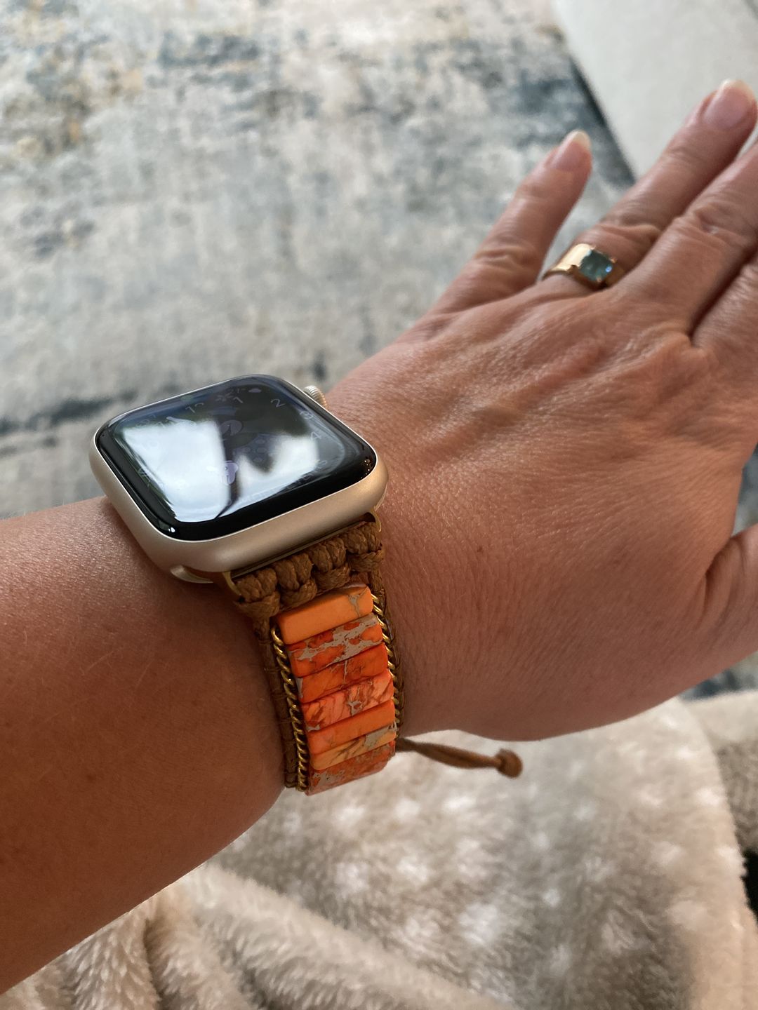 Customer photo review of Native Turquoise Protection Apple Watch Strap
