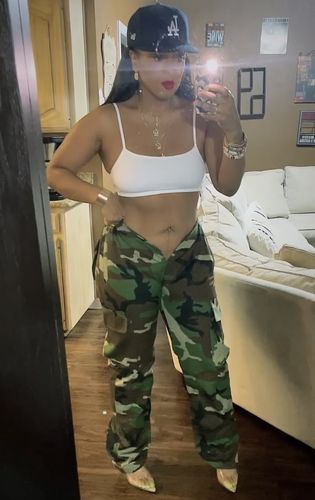 Customer photo review of V Cut Camo Pants