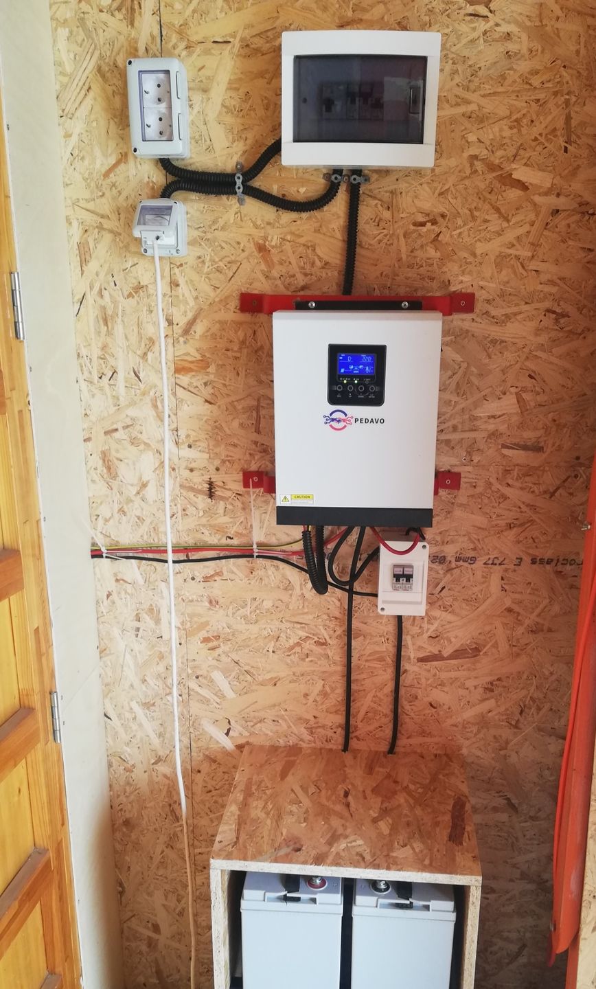 Customer photo review of Kit Panouri Fotovoltaice Invertor 3KVA 220V Off Grid Hibrid Solar Acumulatori Gel