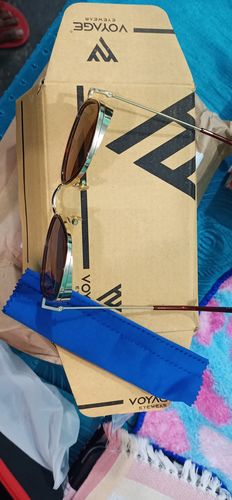 Customer photo review of Voyage Gold Aviator Sunglasses MG3614