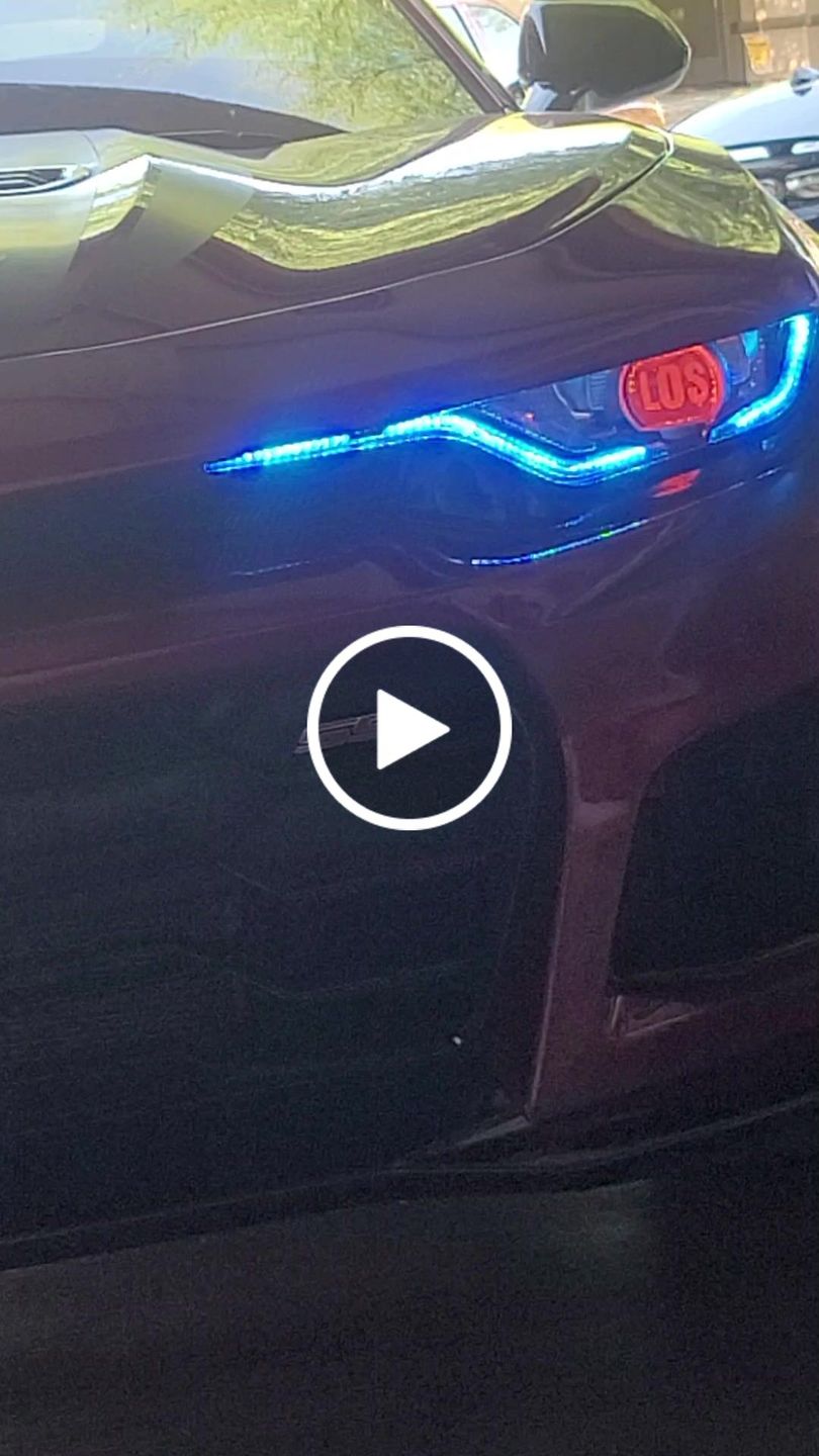 Customer video review of 2014-2015 Chevy Camaro 6th Gen Style Headlights Projector LED DRL'S