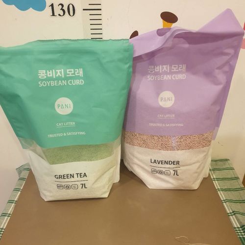 Customer photo review of [4包以上免運] PANI 豆腐砂 原味 薰衣草 綠茶 7L