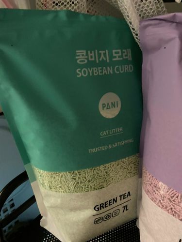 Customer photo review of [4包以上免運] PANI 豆腐砂 原味 薰衣草 綠茶 7L