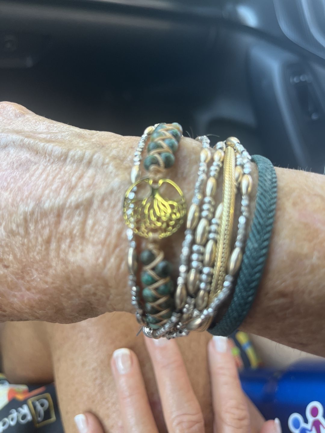 Customer photo review of Tree of Life African Jasper Bracelet