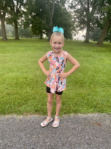 Customer photo review of "The Spotted Jewel" [Everyday Collection] Tunic Length Peplum