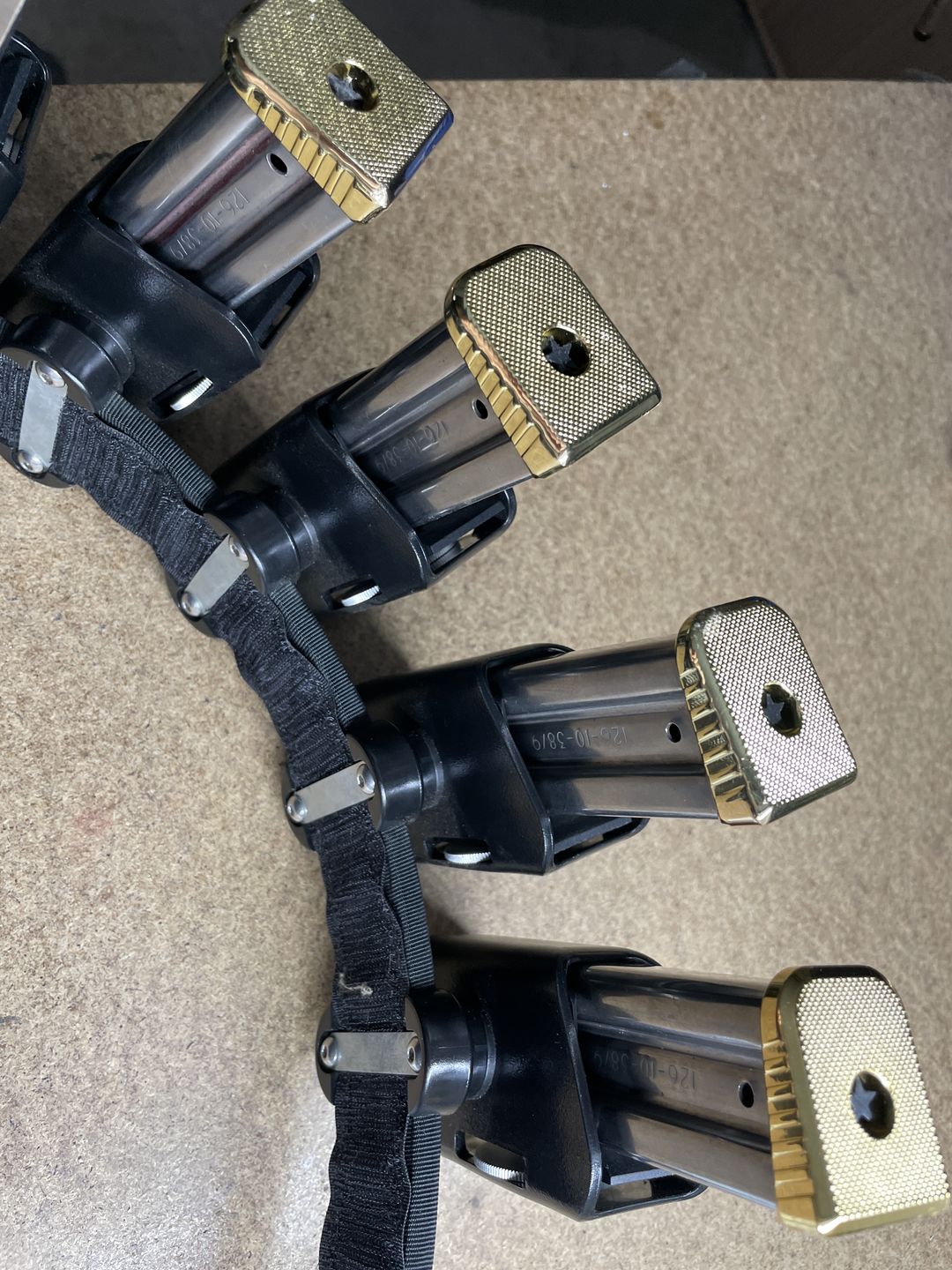 Customer photo review of STI 2011 Staccato/BUL Armory | Brass | Double Stack Magazine Base Pad Set | IPSC Standard Division