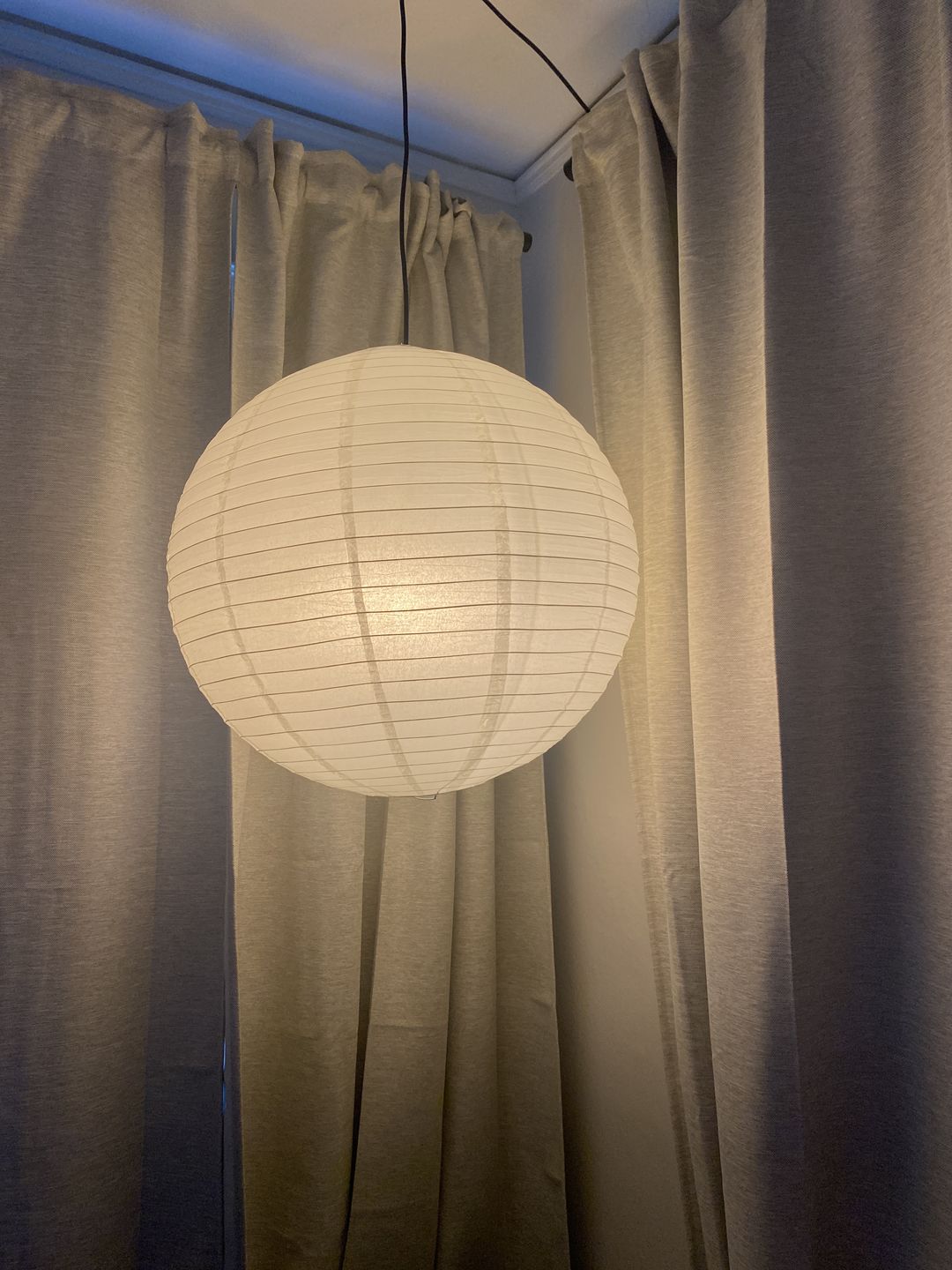 Customer photo review of 24" Beige / Ivory Round Paper Lantern, Even Ribbing, Chinese Hanging Wedding & Party Decoration
