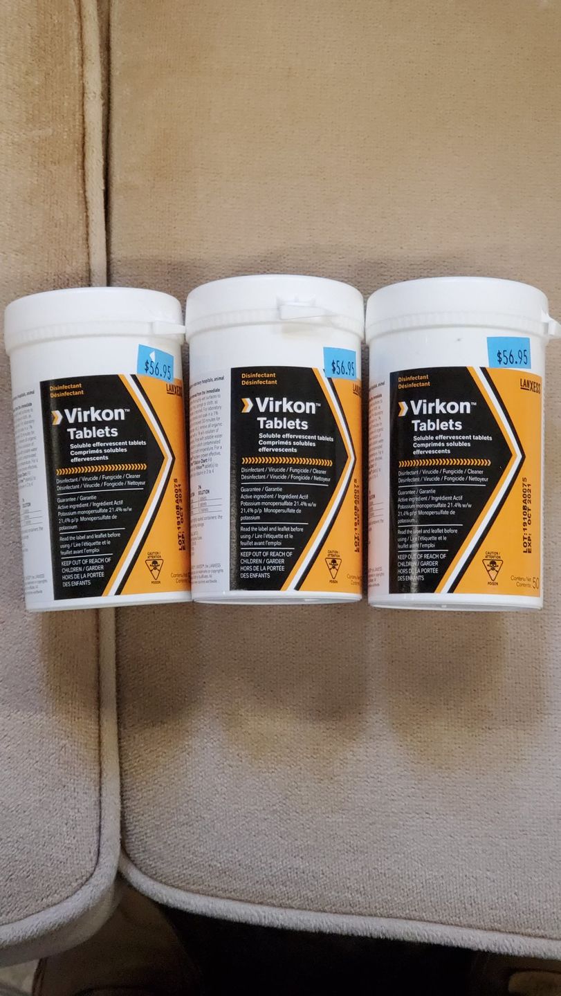 Customer photo review of Virkon 50 Disinfectant Tablets