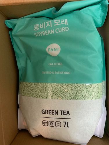 Customer photo review of [4包以上免運] PANI 豆腐砂 原味 薰衣草 綠茶 7L
