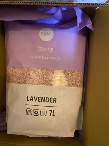 Customer photo review of [4包以上免運] PANI 豆腐砂 原味 薰衣草 綠茶 7L