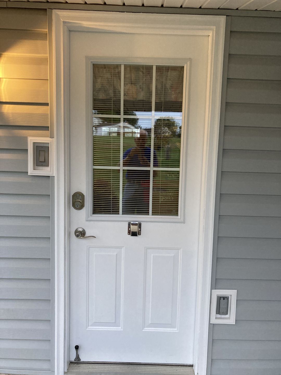 Customer photo review of Grills Between Glass 9 Lite Glass and Frame Kit (Half Lite 24" x 38" Frame Size)