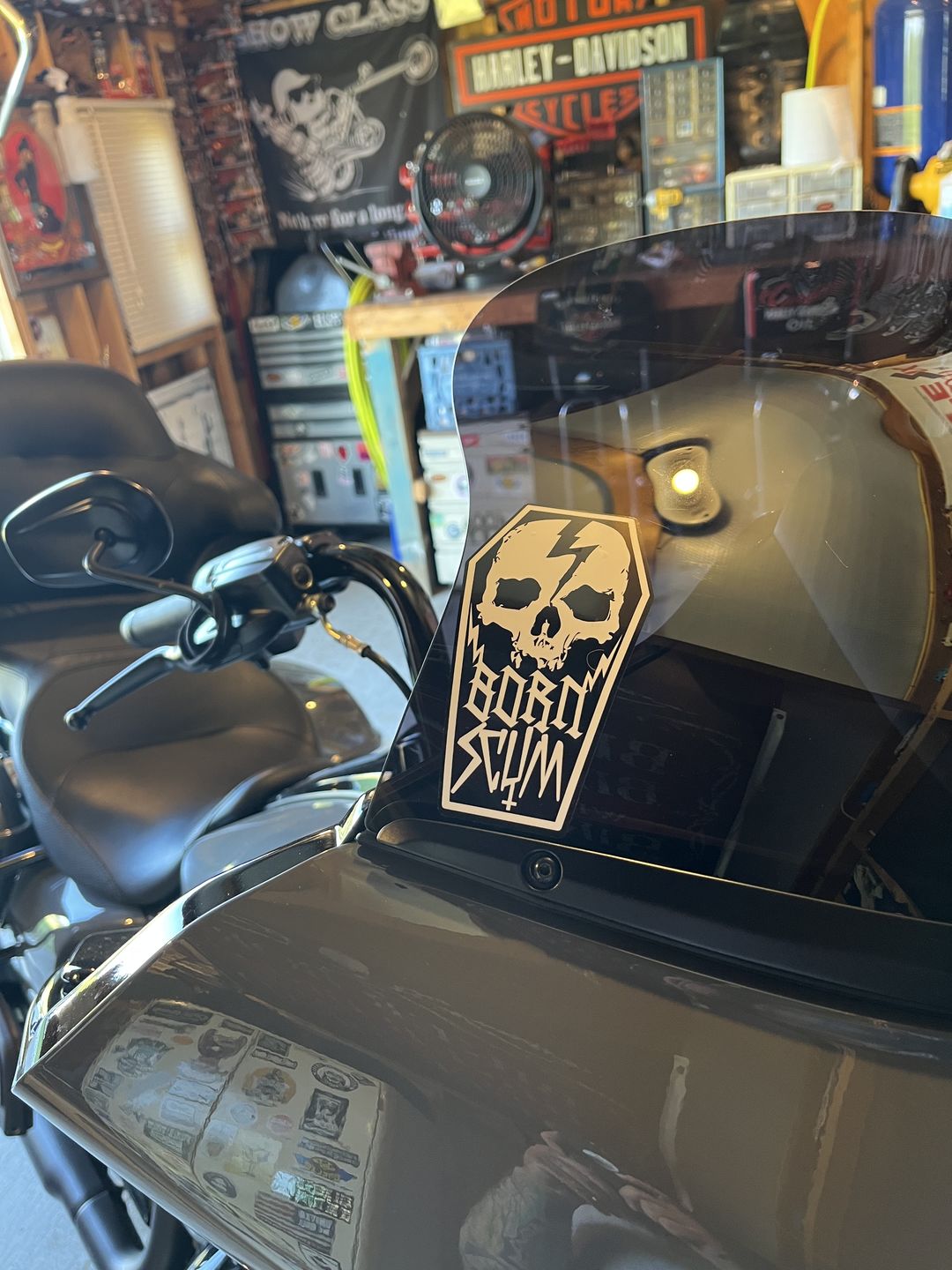 Customer photo review of SKULL COFFIN STICKER