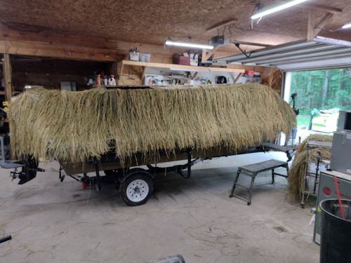 Customer photo review of Hunting Blind Raffia Grass (Pack)