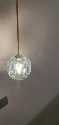 Customer photo review of 1-Light Crystal Pendant Lighting