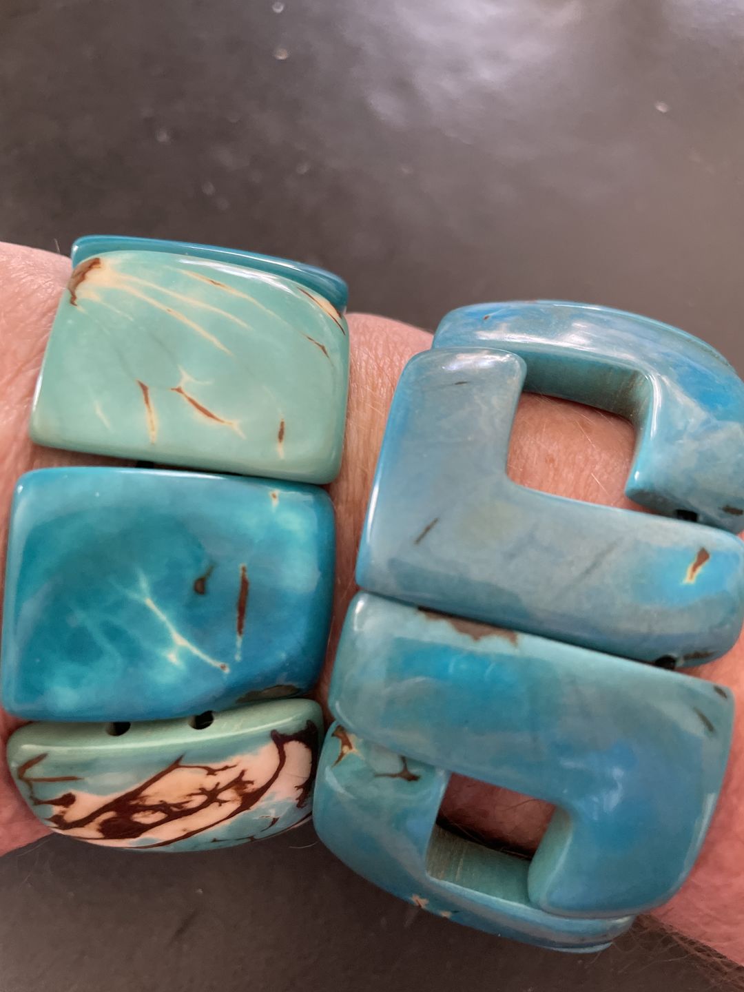Customer photo review of Natural Stone Bracelet