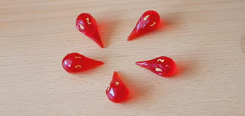 Customer photo review of Polyhero Wizard 5d6 Fireball Set (5-teilig) Dragonfire