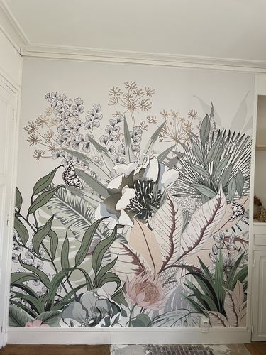 Customer photo review of Papier peint panoramique tropical botanic
