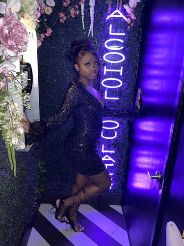 Customer photo review of Solid Color Sweet Lace-Up Mini Dress