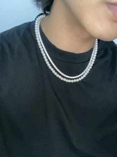 Customer photo review of Tennis Necklace - Classico