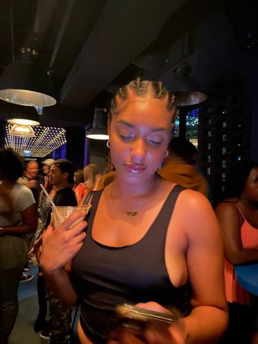 Customer photo review of FRAME MINI DRESS IN BLACK