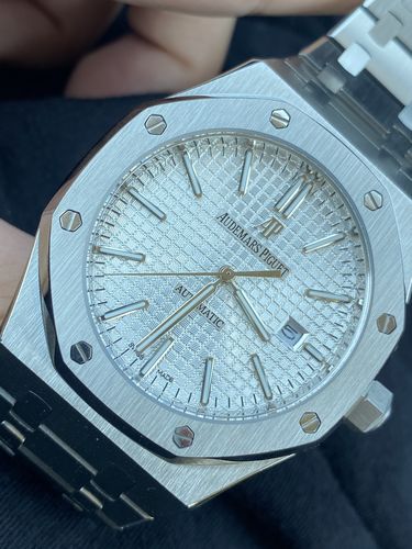 Customer photo review of AP Royal Oak White Dial - Code: 110