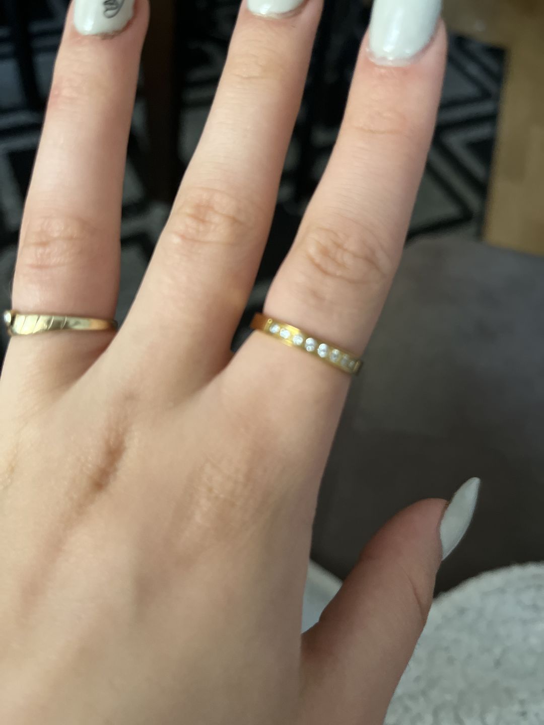 Customer photo review of Belinda Ring | 18K vergoldet