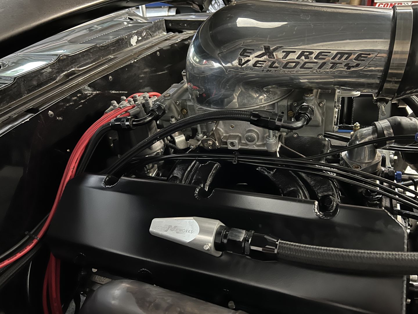 Customer photo review of Billet Burn Down Breather Quick Release Fittings Clear Anodized (Pair) 32-130