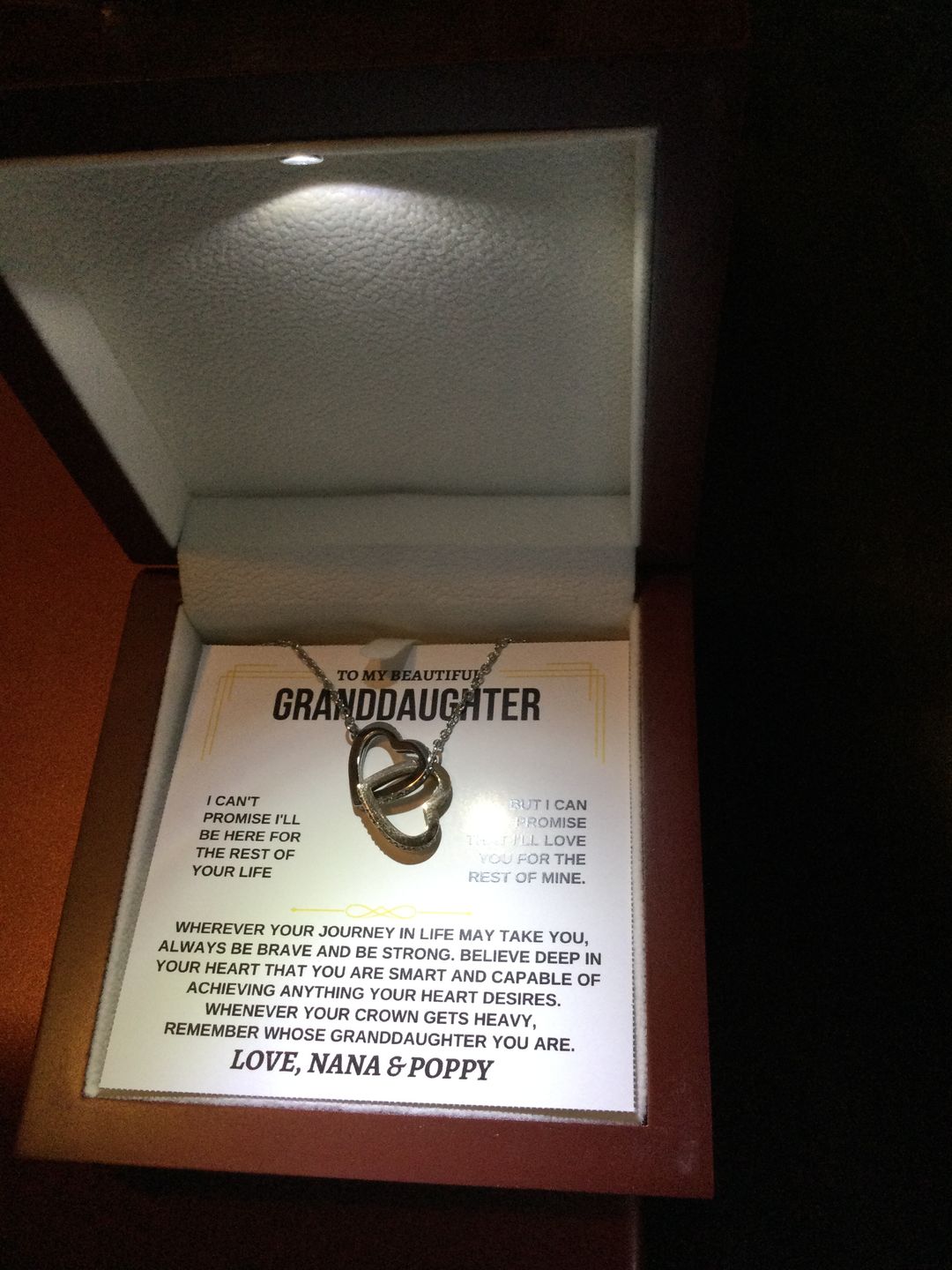 Customer photo review of To My Granddaughter - Personalized Beautiful Gift Set - SS117GM