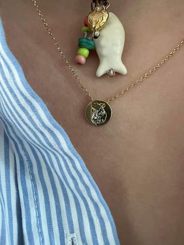 Customer photo review of Custom Love Necklace