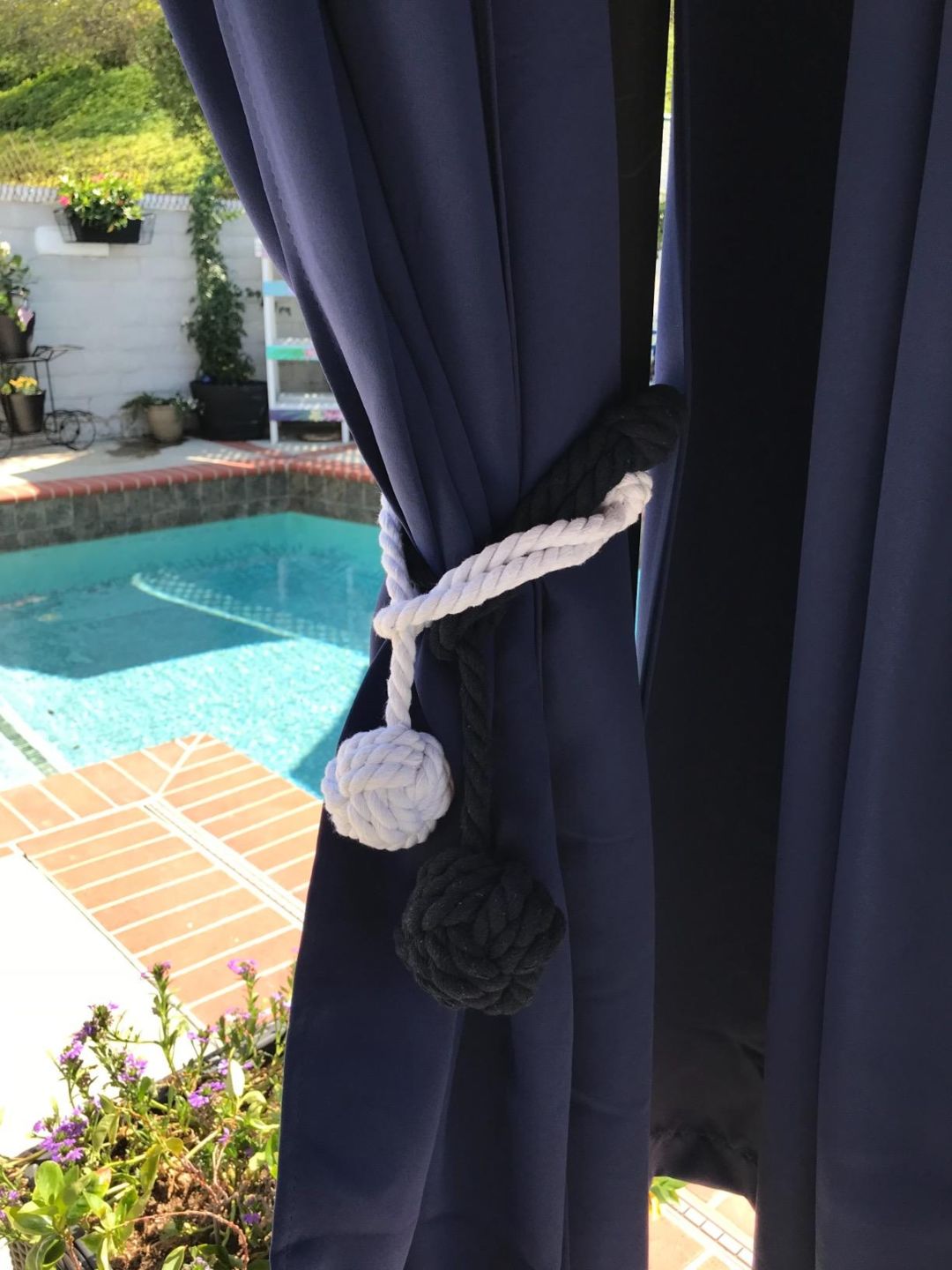 Customer photo review of 1 Pcs Macrame Curtain Tiebacks Clips