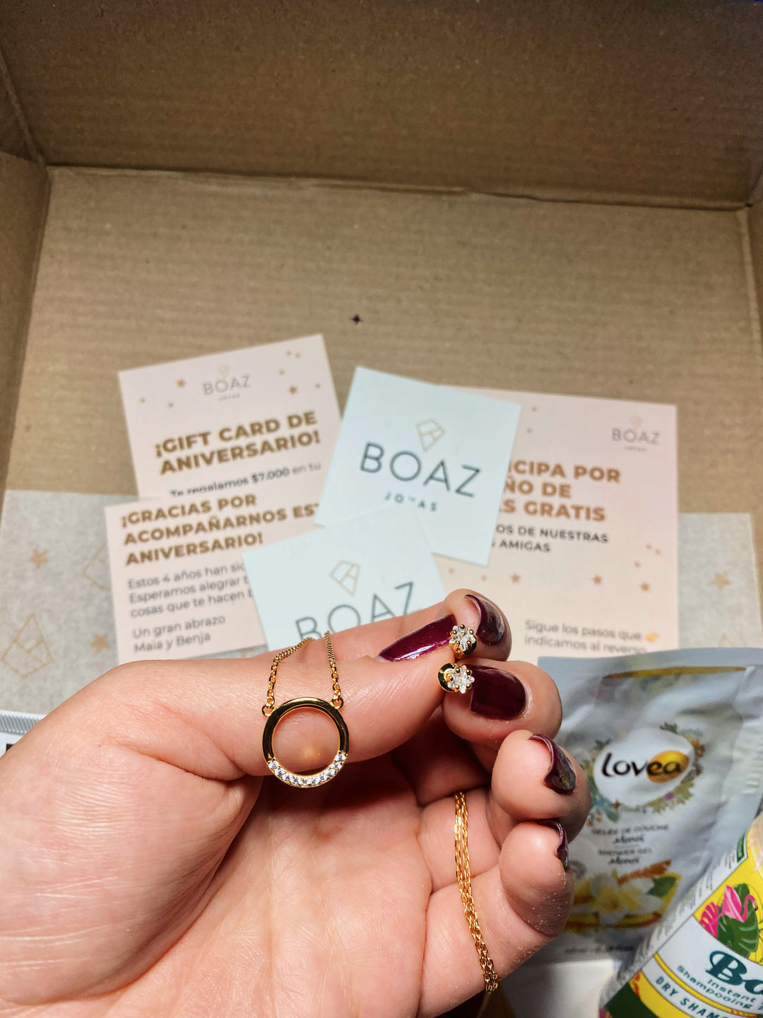 Customer photo review of COLLAR LEA BAÑADO EN ORO