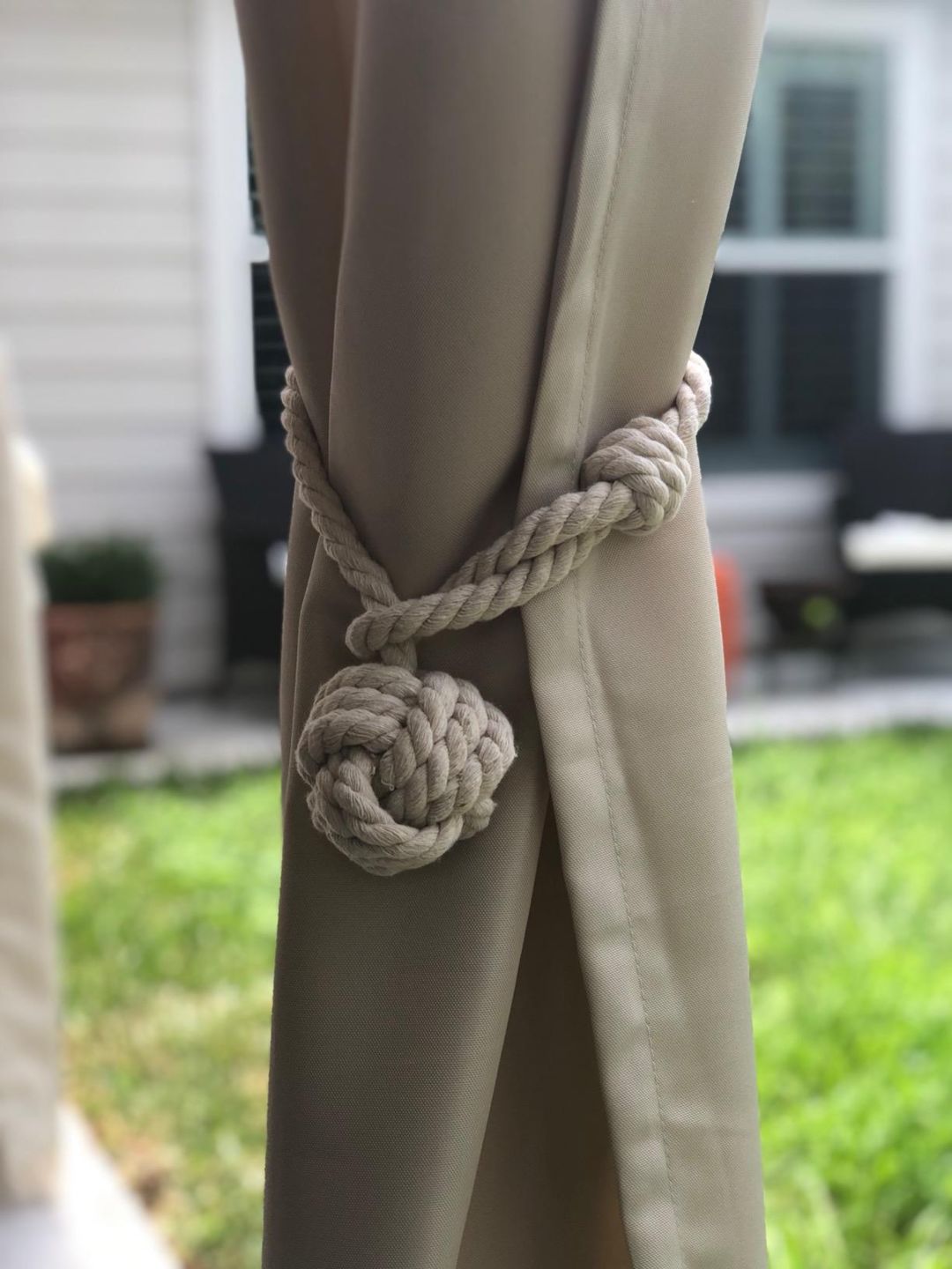 Customer photo review of 1 Pcs Macrame Curtain Tiebacks Clips