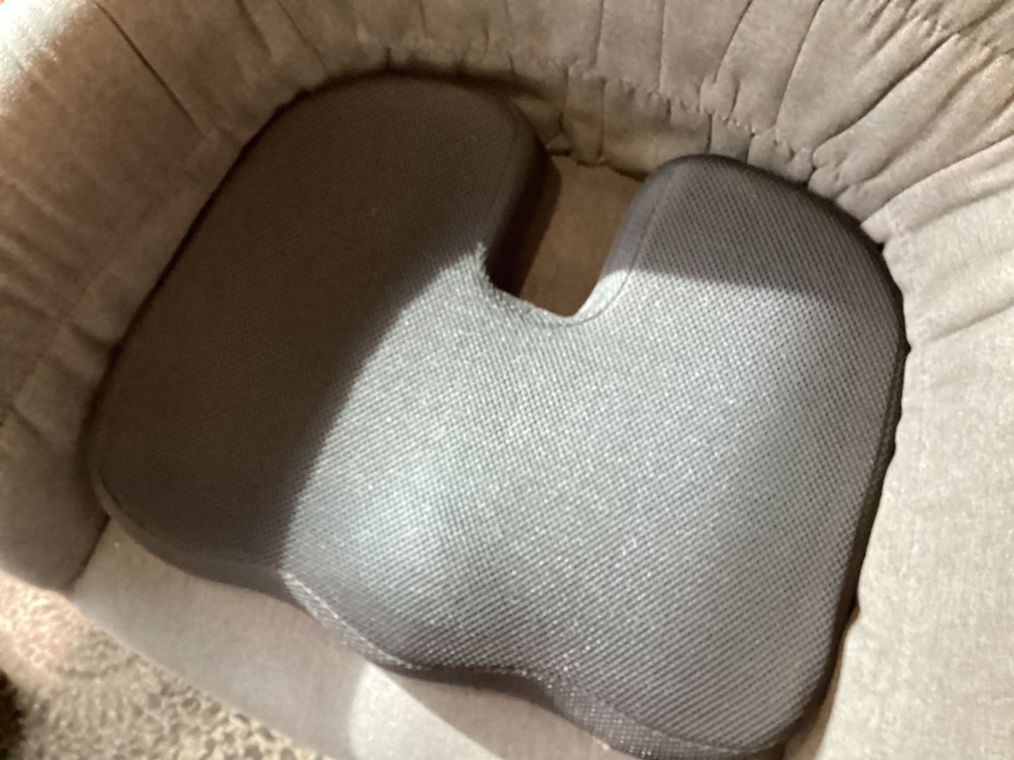 Customer photo review of Memory Foam Seat Cushion