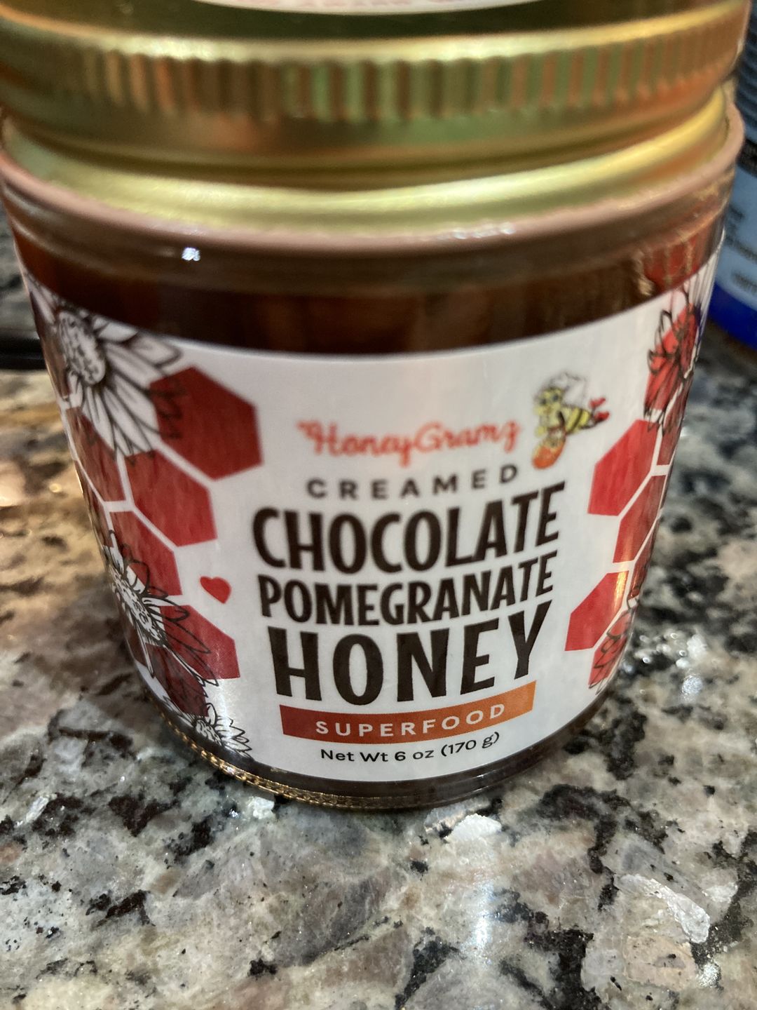 Customer photo review of Chocolate Pomegranate Honey