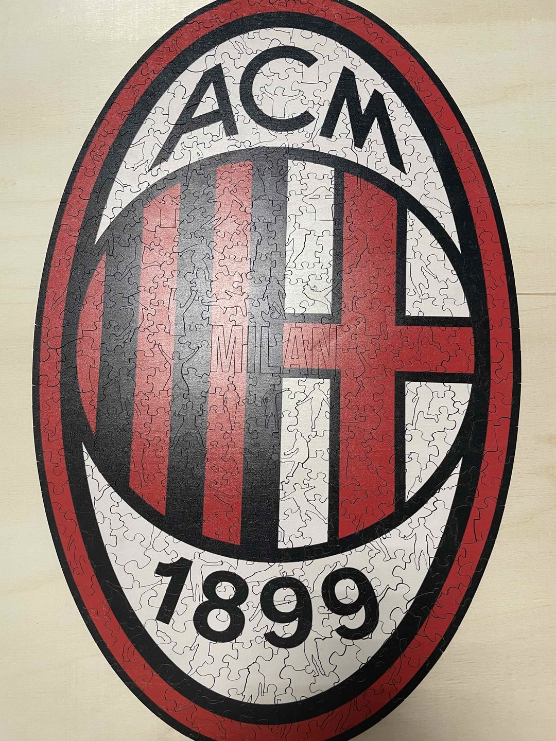 Customer photo review of AC Milan® Logo - Official Wooden Puzzle