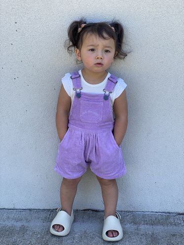 Customer photo review of Lulu Overalls - Lilac