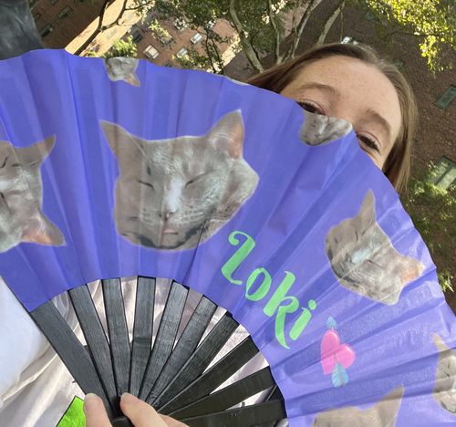 Customer photo review of Custom - Hand Fan