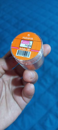 Customer photo review of Acrílico Acricolor Naranja #15 Fantasy Nails