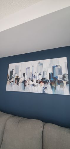 Customer photo review of 'Abstract Toronto' Framed Canvas