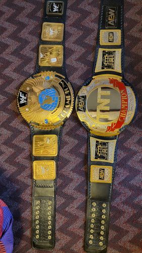 Customer photo review of Imperfect "AEW TNT" championship title