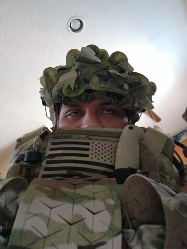 Customer photo review of Predator Ghillie™ Helmet Cover