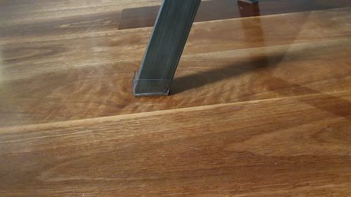 Customer photo review of Rectangular Felt Silicone Chair Leg Protectors | Extra-Durable Chair Floor Protectors