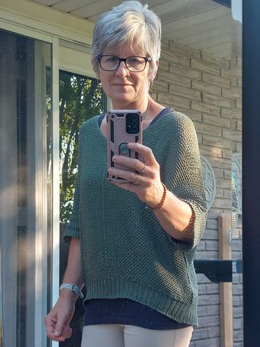 Customer photo review of Meo Loose Knit Sweater (Olive)