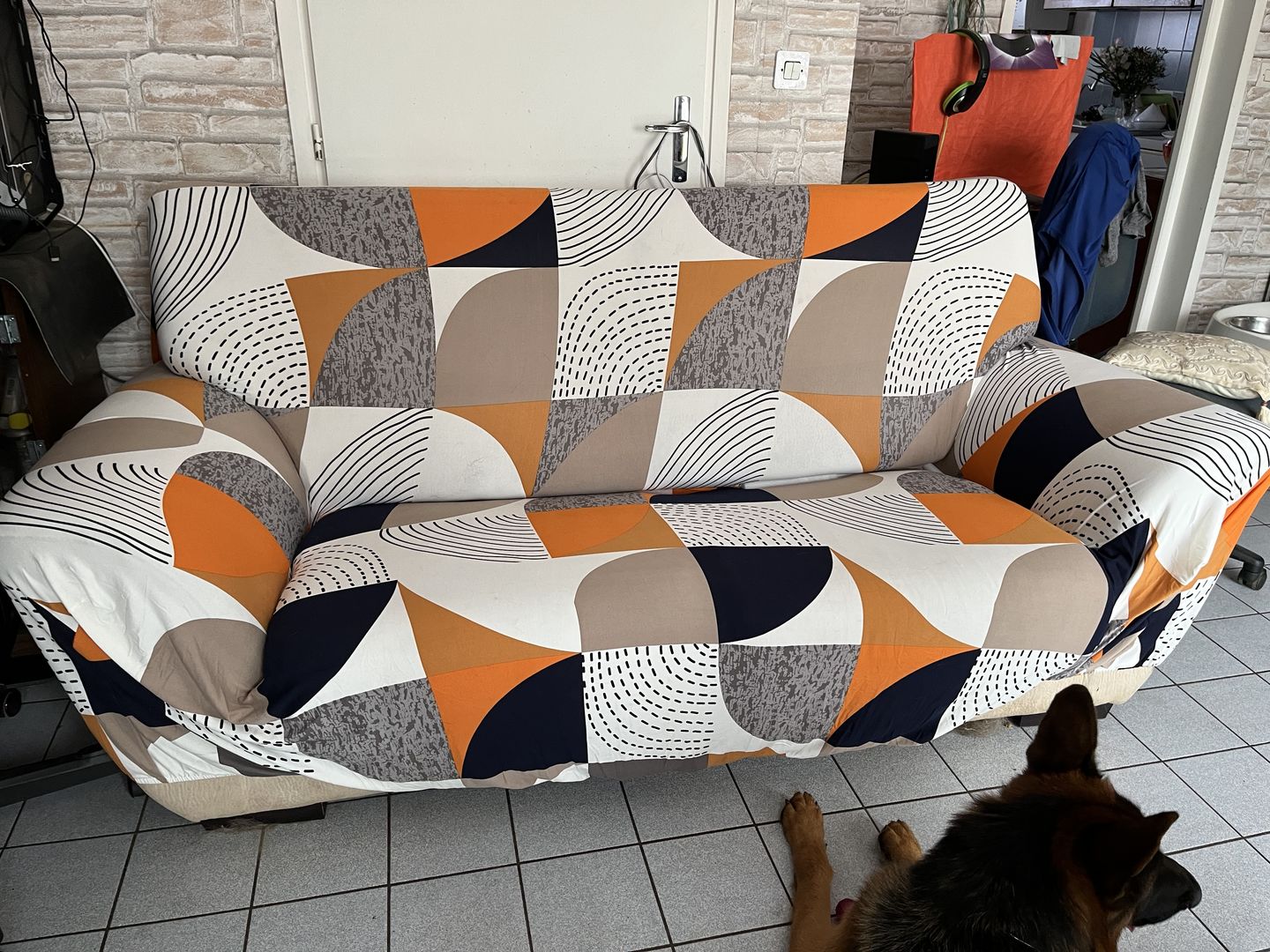 Customer photo review of Vintage - Housses Extensibles de Fauteuil et Canapé